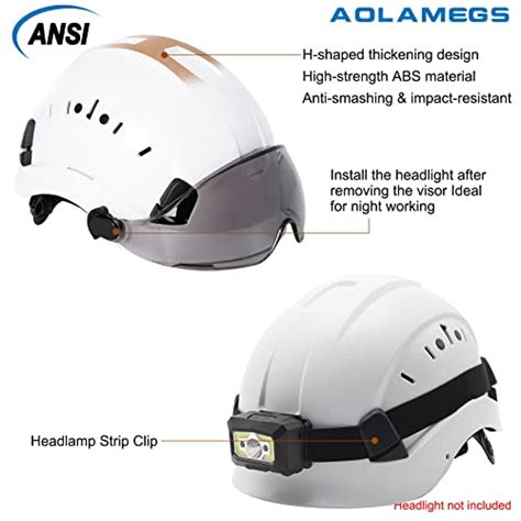 Aolamegs Construction Safety Hard Hat Ansi Z89 1 Approved Safety