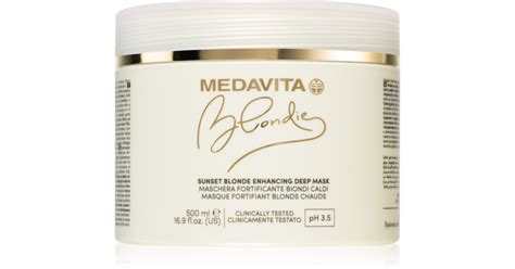 Medavita Blondie Sunset Blonde Enhancing Deep Mask intensywnie pielęgnująca maseczka do ciepłych