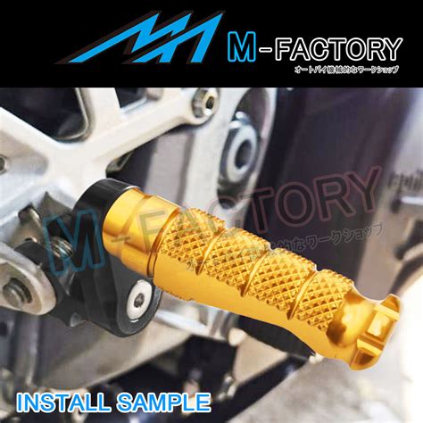 Gold 25mm Adjustable R Fight Rear Foot Pegs For Ducati Diavel 1260 S 19