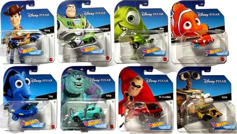 Hot Wheels Disney Pixar Character Cars Complete Set Of 8 From GCK28 999J Release