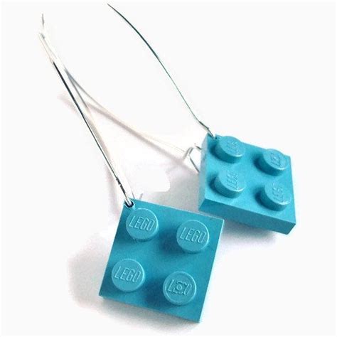 Elegant Drop Dangle Earrings With Lego Bricks Miss Courageous Lego