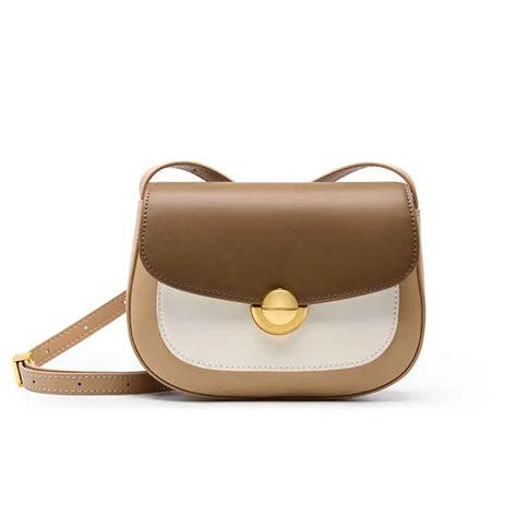 Ms Niche Saddle Bag Woman Genuine Leather Handbag Luxury Underarm