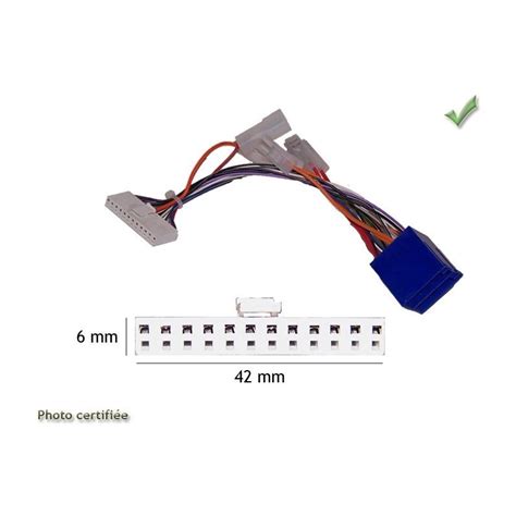 CABLE SPECIFIQUE AUTORADIO ISO PIONEER 12CX 25CM MediaCarCenter
