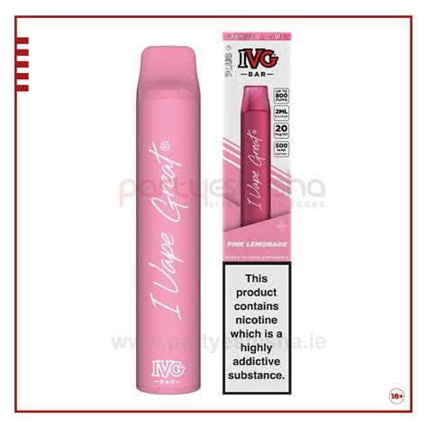 Ivg Bar Plus Disposable Vape Kit Pink Lemonade Partyeshisha Online Shop