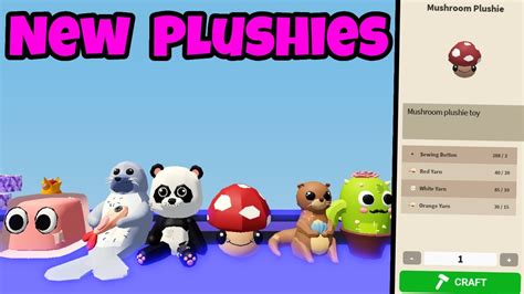 How To Craft All Of The New Plushies Roblox Islands Youtube