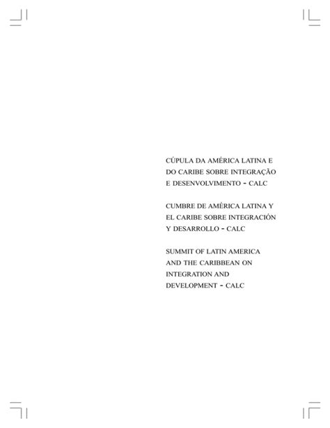 cúpula da américa latina e do caribe sobre integração e