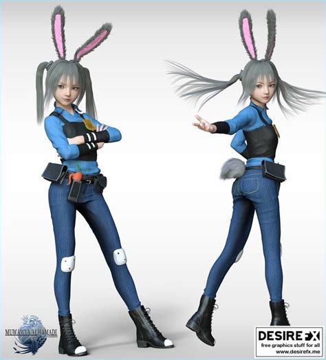 Desire FX 3d Models Fantasy Anime Outfit 4 Yoko Clothes For G3F G8F