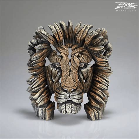 Edge Sculpture Minuture Lion Bust By Matt Buckley