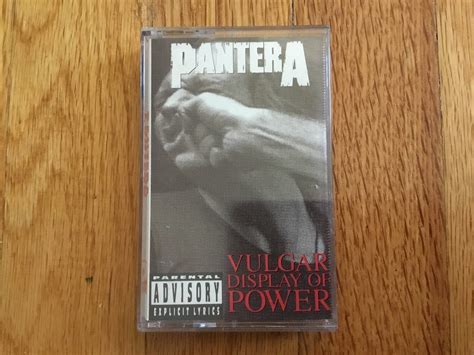 Pantera Vulgar Display Of Power Cassette Tape Etsy