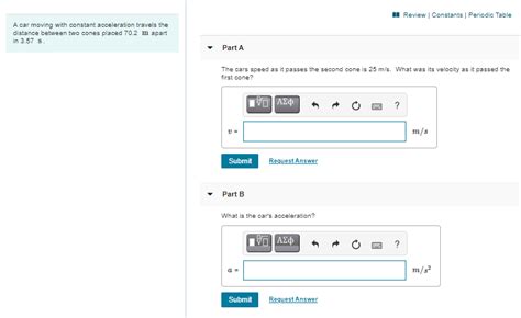 Solved Review Constants Periodic Table A Car Moving With Chegg