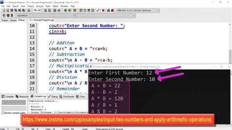 Arithmetic Operation On Variables C Programs