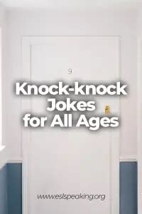 Hilarious Knock Knock Jokes For All Ages English Jokes