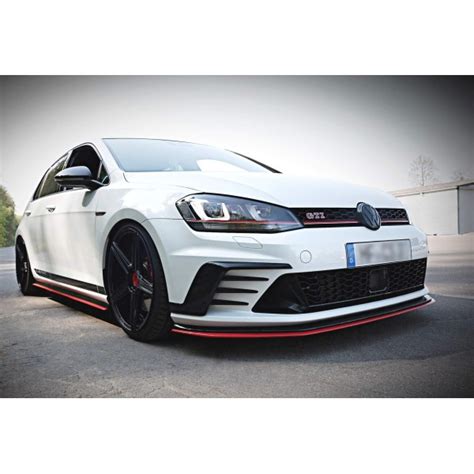 Rajout Spoiler Avant VW Golf Gti Mk7 Clubsport Kits Carrosserie Volkswagen