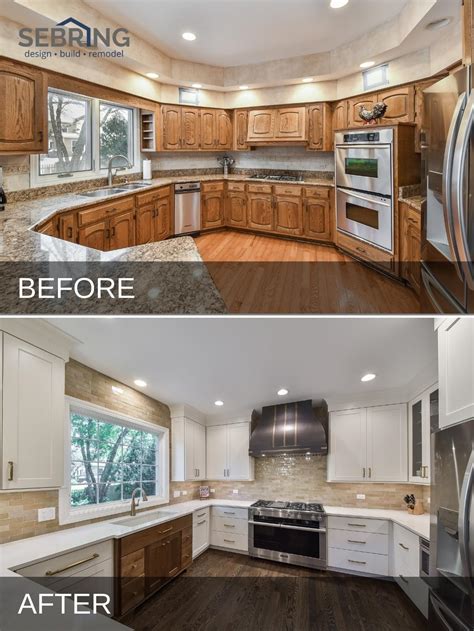 Leslie And Jons Naperville Kitchen Remodel Before And After Pictures Sebring Design Build