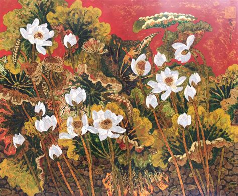 Welcome The Dawn Vietnamese Lacquer Paintings By Artist Tran Thieu Nam