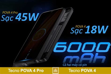 So sánh Tecno POVA 4 Pro và POVA 4: Nâng cấp màn hình & sạc nhanh