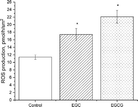 Effect Of Egc And Egcg On Ros Formation In Rat Aorta H After The I P