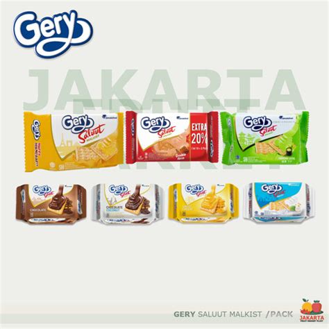 Jual GERY SALUUT MALKIST ALL VARIANT Coklat Coconut Kelapa Double