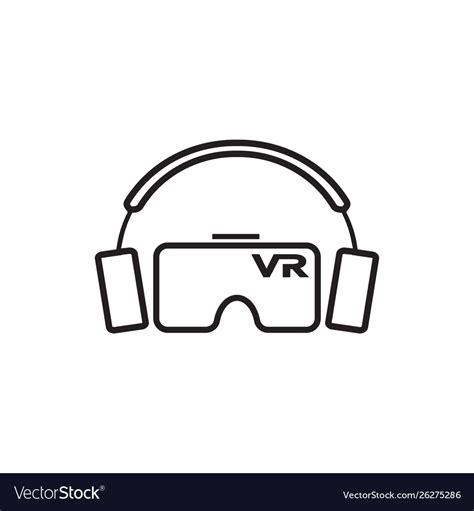 Virtual Reality Vr Icon Graphic Design Template Vector Image