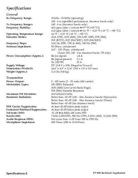 YAESU FT-950 Service Manual download, schematics, eeprom, repair info ...