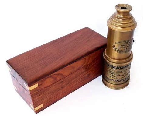 Vintage Brass Telescope Victorian 1915 Nautical Antique Wooden T Box 20 Inch At Rs 2450 In