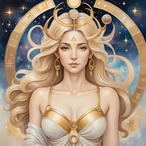 Premium Photo Beautiful Woman Zodiac Sign Libra