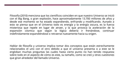 SOLUTION Unidad V Filosof A Y El Universo Studypool