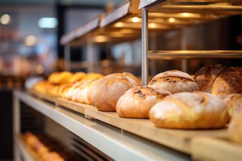 Premium Photo Showcase Of Bakery With Assortment Of Fresh Bread