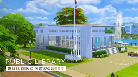 Newcrest Public Library By Jwilli At Mod The Sims Sims 4