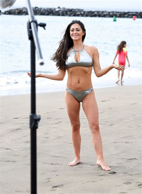 Casey Batchelor In A Silver Bikini At A Beach In Tenerife