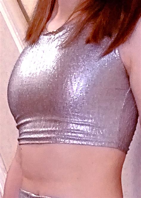 Backless Metallic Silver Or Gold Crop Top Etsy