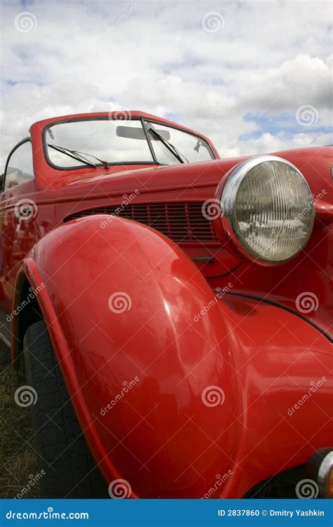 Old Red Car Stock Photo Image Of Vintage Transport Automobile 2837860