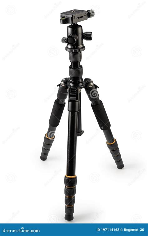 Compact Photographic Tripod Stock Image Image Of Equipment Stability