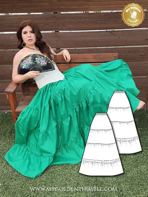 How To Sew A Maxi Tiered Skirt Pattern And Tutorial