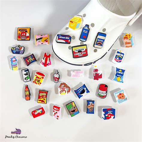 Foods Snack Shoe Charms Fiji Weet Bix Aiero Crocs Charms Jibbitz For