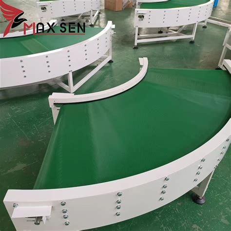 High Quality Food Grade Pu Belt Conveyor Curve With Degree Turns