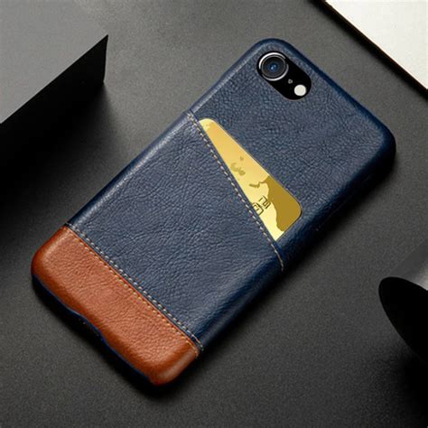 Funda De Cuero PU Con Ranuras Para Tarjetas Para IPhone Carcasa De