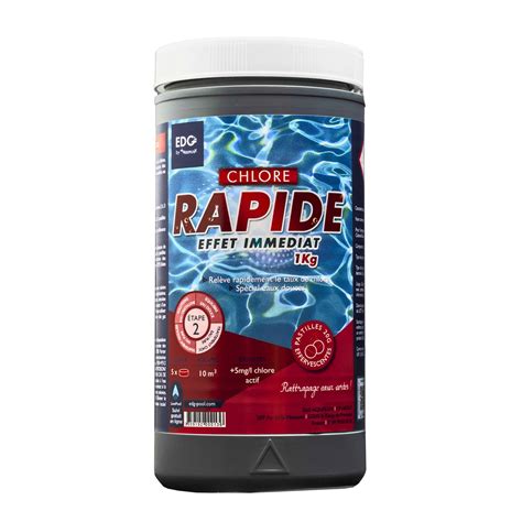 Pastilles Chlore Rapide Piscine 20 Gr EDG By AQUALUX