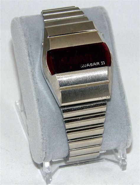 Vintage Quasar Ii Digital Quartz Watch By Quasar Time Corporation Red