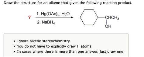 Solved Draw Structures For The Alkene Or Alkenes That Gives The