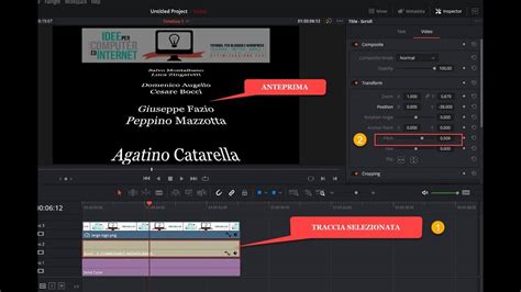 Come Aggiungere I Titoli Di Coda Ai Video Con Davinci Resolve Youtube