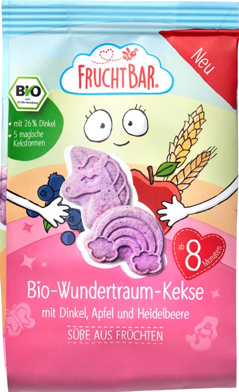 FruchtBar Babykekse Wundertraum Kekse Mit Dinkel Apfel Heidelbeere