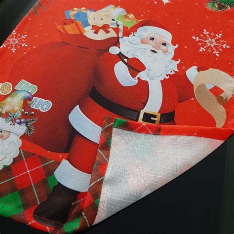 Caminho Trilho De Mesa Natal Papai Noel E Carta Elo