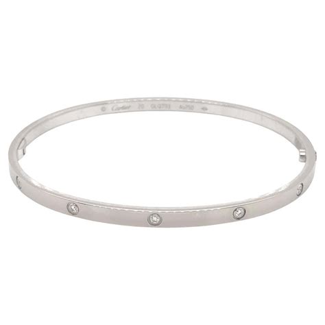 Cartier Love Bracelet In White Gold At 1stdibs 750 19 Cartier Ip 6688
