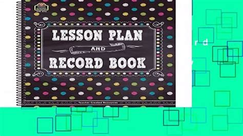 Full Version Chalkboard Brights Lesson Plan And Record Book Review