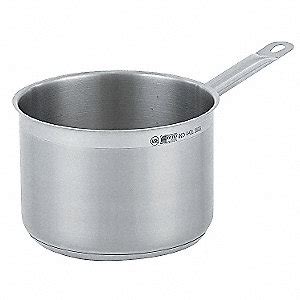 VOLLRATH Stainless Steel Sauce Pan; Capacity (Qt.): 4 - 6PVA2|3803 ...