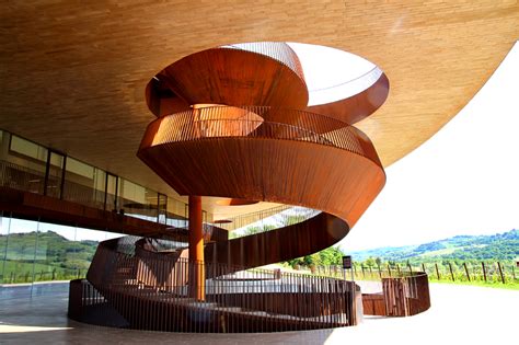 Antinori Chianti Classico Winery Staircase Tuscany Wine Architecture