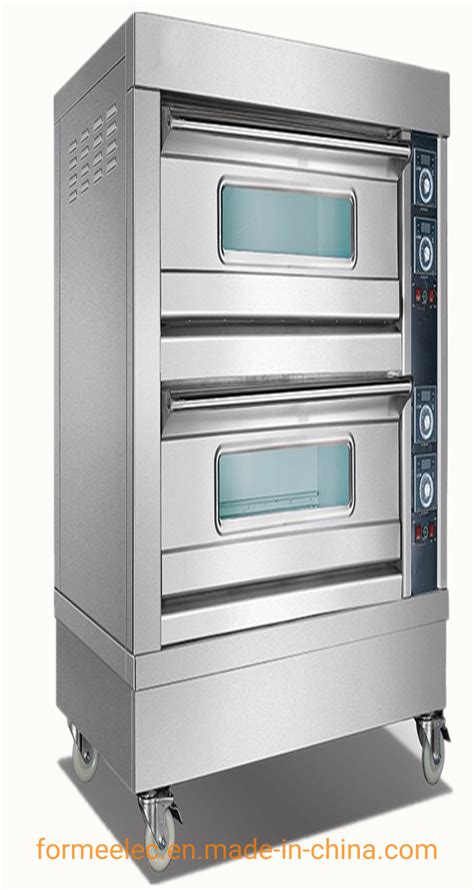 Bakery Oven Bread Baking Layered Oven 2 Deck 4 Trays Electric Deck Oven