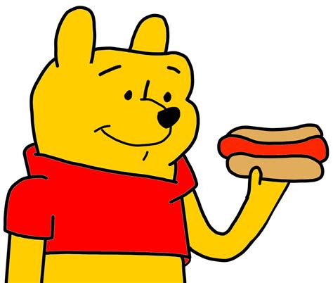 Winnie The Pooh With A Hot Dog By Nicholasvinhchaule On Deviantart