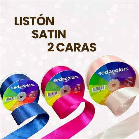 Listón Satin 2 Caras Etiquetado Rosa Mexicano Sedacolors Store